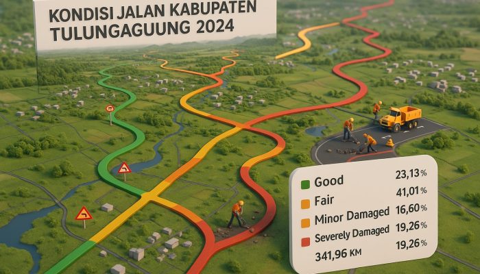 Kondisi Jalan Kabupaten Tulungagung Tahun 2024: Tantangan Nyata, Komitmen Perbaikan Menyongsong 2025