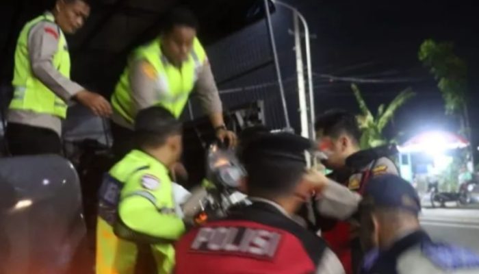 Polres Pacitan gencarkan razia balap liar dan knalpot brong
