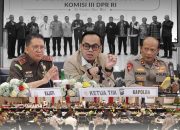 Evaluasi Pelaksanaan KUHAP, Kajati Jatim Hadiri Rapat Kerja Komisi III DPR RI di Mapolda Jatim