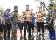 Bupati Sidoarjo Sidak Proyek Bendungan dan Rumah Pompa Kedungpeluk Candi