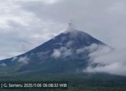 Semeru Erupsi Lagi Pagi Ini, Kolom Letusan Capai 1 Kilometer