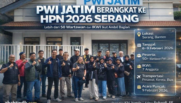 Kontingen PWI Jatim Membludak di HPN 2026 Serang, IKWI Turun Gunung