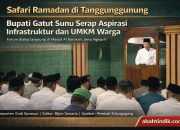 Safari Ramadan di Tanggunggunung, Bupati Gatut Sunu Serap Aspirasi Infrastruktur dan UMKM Warga
