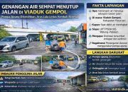 Genangan Air Sempat Lumpuhkan Lalu Lintas di Viaduk Gempol, Pompa Apung Dikerahkan