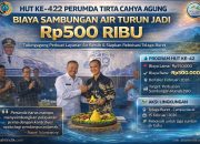 HUT ke-42, Perumda Tirta Cahya Agung Turunkan Biaya SR Jadi Rp500 Ribu, Siap Reboisasi Telaga Buret