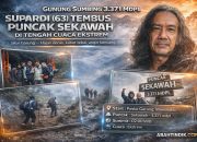 Gunung Sumbing 3.371 Mdpl: Supardi (63) Tembus Puncak Sekawah di Tengah Cuaca Ekstrem