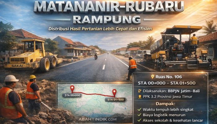 Ruas Matananir–Rubaru Rampung, Distribusi Hasil Pertanian Warga Kini Lebih Lancar