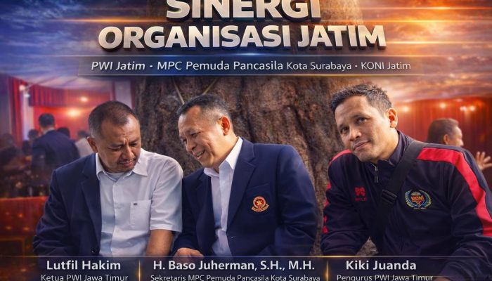 Silaturahmi Tokoh Organisasi di Surabaya, PWI Jatim dan MPC Pemuda Pancasila Bahas Sinergi