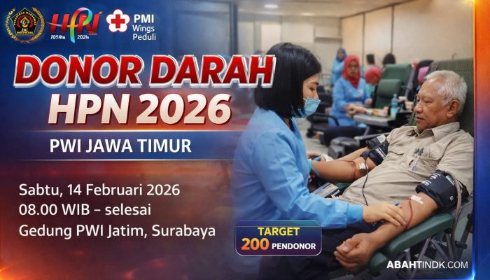 HPN 2026, PWI Jatim Kembali Gelar Donor Darah di Surabaya
