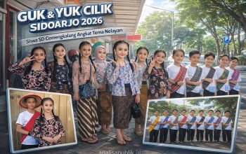 Angkat Tema Nelayan, Siswa SD Cemengkalang Tampil di Ajang Guk & Yuk Cilik Sidoarjo 2026