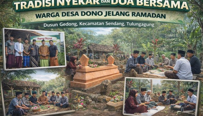 Jelang Ramadan, Warga Desa Dono Lestarikan Tradisi Nyekar dan Doa Bersama