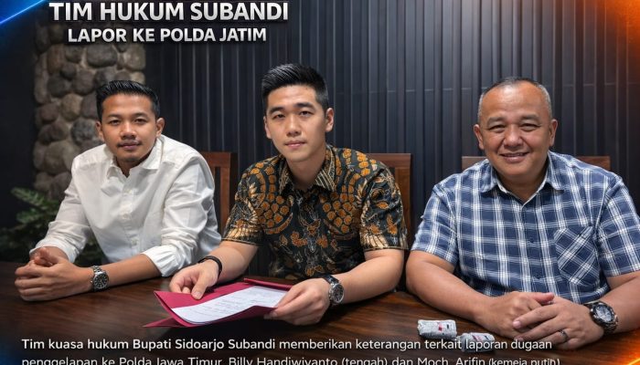 Tim Hukum Subandi Resmi Laporkan Rahmat Muhajirin ke Polda Jatim