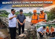 Usai Viral Pohon Pisang di Jalan Rusak, Bupati Gatut Sunu Sidak Ngunut, Target Sebelum Lebaran Mulus