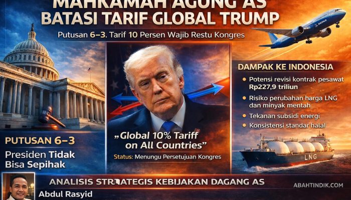 Mahkamah Agung Amerika Serikat Batasi Tarif Global Donald Trump