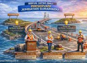 BBPJN Jatim–Bali Laksanakan Preservasi Jembatan Suramadu