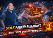 Cak Eri Sidak Parkir Surabaya, Jukir Tanpa Tanda Pengenal Terancam sanksi pidana