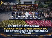 Polres Tulungagung Bongkar Praktik Penyuntikan LPG 3 Kg ke Tabung 12 Kg, Dua Tersangka Ditahan