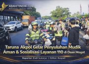 Taruna Akpol Gelar Penyuluhan Mudik Aman dan Sosialisasi Layanan 110 di Daan Mogot