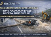 Wakil Gubernur Jatim dan Bupati Lamongan Tinjau Penanganan Banjir di Desa Sungelebak, Tanggul Darurat dan Pompa Apung Dikerahkan