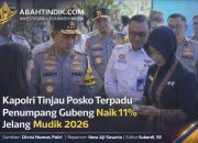 Kapolri Tinjau Posko Terpadu Stasiun Surabaya Gubeng, Penumpang Naik 11 Persen Jelang Mudik 2026