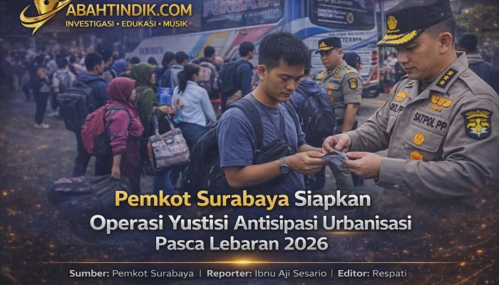 Pemerintah Kota Surabaya Siapkan Operasi Yustisi Antisipasi Urbanisasi Pasca Lebaran 2026