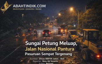 Sungai Petung Meluap, Jalan Nasional Pantura Pasuruan Sempat Tergenang