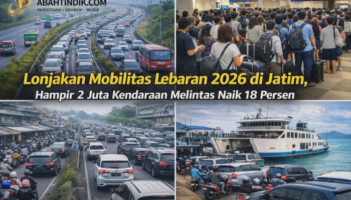 Lonjakan Mobilitas Lebaran 2026 di Jatim Hampir 2 Juta Kendaraan Melintas Naik 18 Persen