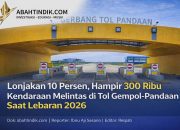 Hampir 300 Ribu Kendaraan Melintas di Tol Gempol–Pandaan Saat Lebaran 2026 , Lonjakan Sebesar 10 Persen