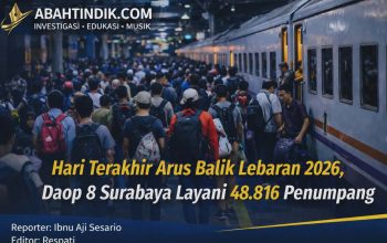 Hari Terakhir Arus Balik Lebaran 2026, Daop 8 Surabaya Layani 48.816 Penumpang