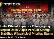 Halal Bihalal Kapolres Tulungagung: Kepala Desa Diajak Perkuat Sinergi, Stabilitas Wilayah Jadi Prioritas Utama
