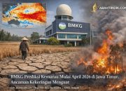 BMKG Prediksi Kemarau Mulai April 2026 di Jawa Timur, Ancaman Kekeringan Menguat