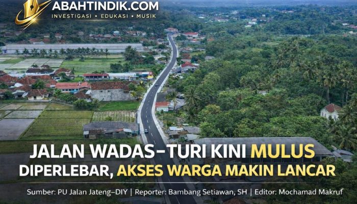 JALAN WADAS–TURI KINI MULUS DIPERLEBAR, AKSES WARGA MAKIN LANCAR