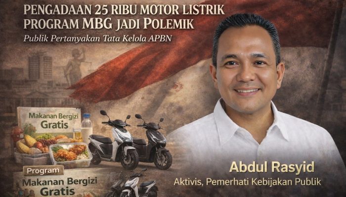 Pengadaan 25 Ribu Motor Listrik Program MBG Jadi Polemik, Publik Pertanyakan Tata Kelola APBN