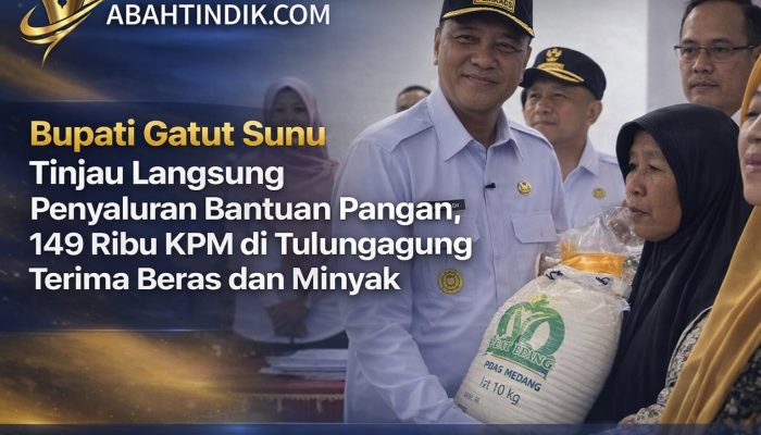 Bupati Gatut Sunu Tinjau Langsung Penyaluran Bantuan Pangan, 149 Ribu KPM di Tulungagung Terima Beras dan Minyak