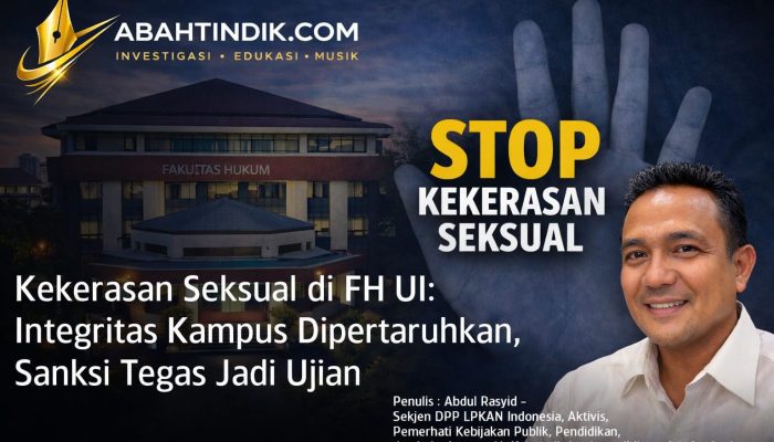 Kekerasan Seksual di FH UI: Integritas Kampus Dipertaruhkan, Sanksi Tegas Jadi Ujian