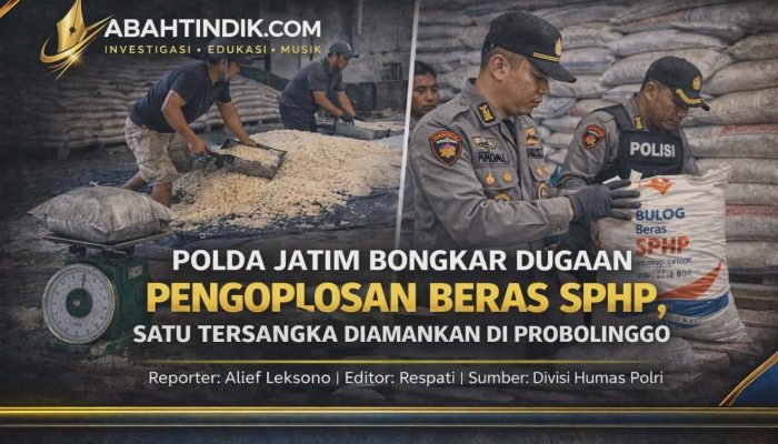 Polda Jatim Bongkar Dugaan Pengoplosan Beras SPHP, Satu Tersangka Diamankan di Probolinggo