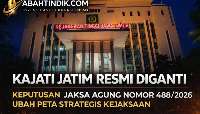 Kajati Jatim Resmi Diganti, Keputusan Jaksa Agung Nomor 488/2026 Ubah Peta Strategis Kejaksaan
