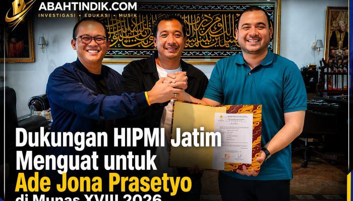Dukungan HIPMI Jatim Menguat untuk Ade Jona Prasetyo di Munas XVIII 2026