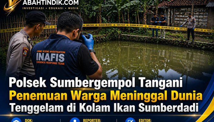 Polsek Sumbergempol Tangani Penemuan Warga Meninggal Dunia Tenggelam di Kolam Ikan Sumberdadi