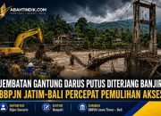 Jembatan Gantung Darus Jember Putus Diterjang Banjir, BBPJN Jatim-Bali Percepat Pemulihan Akses