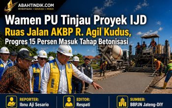 Wamen PU Tinjau Proyek IJD Ruas Jalan AKBP R. Agil Kudus, Progres 15 Persen Masuk Tahap Betonisasi