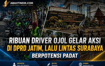 Ribuan Driver Ojol Gelar Aksi di DPRD Jatim, Lalu Lintas Surabaya Berpotensi Padat