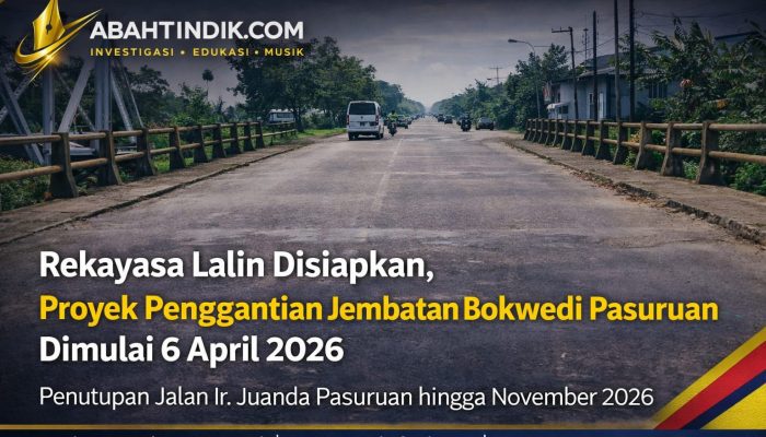 Rekayasa Lalu lintas Disiapkan, Proyek Penggantian Jembatan Bokwedi Pasuruan Dimulai 6 April 2026