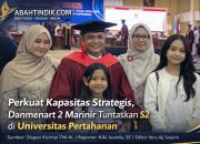 Perkuat Kapasitas Strategis, Danmenart 2 Marinir Tuntaskan S2 di Universitas Pertahanan