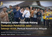 Pemprov Jatim–Pemkab Malang Tuntaskan Pelebaran Jalan Selorejo–Krisik, Perkuat Konektivitas Malang Raya