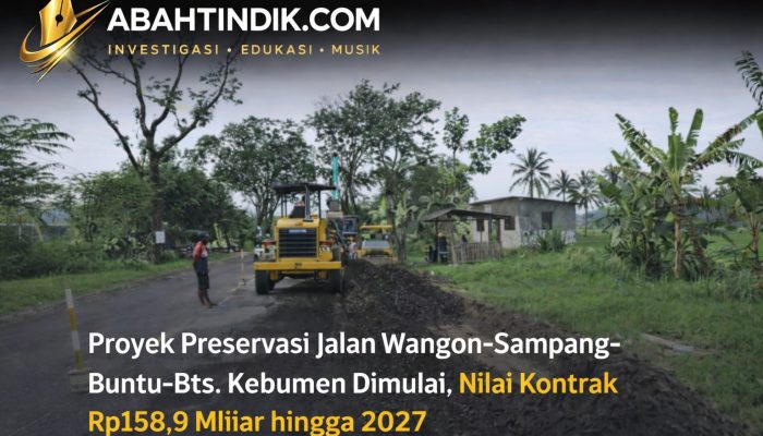 Proyek Preservasi Jalan Wangon–Sampang–Buntu–Bts. Kebumen Dimulai, Nilai Kontrak Rp158,9 Miliar hingga 2027