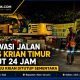 Preservasi Jalan Lingkar Bypass Krian Timur Dikerjakan 24 Jam, Akses Menuju Krian Ditutup Sementara