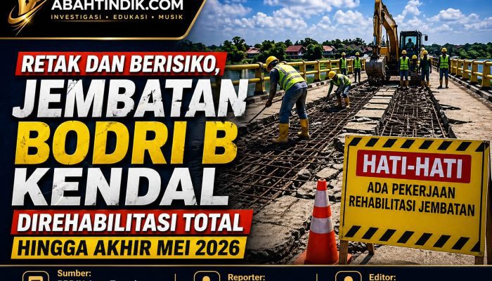Retak dan Berisiko, Jembatan Bodri B Kendal Direhabilitasi Total hingga Akhir Mei 2026