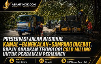Preservasi Jalan Nasional Kamal–Bangkalan–Sampang Dikebut, BBPJN Gunakan Teknologi Cold Milling untuk Perbaikan Permanen