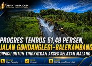 Progres Tembus 51,48 Persen, Jalan Gondanglegi–Balekambang Dipacu untuk Tingkatkan Akses Selatan Malang
